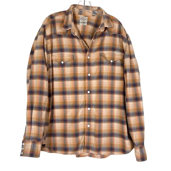 Lucky Brand Other - Lucky Brand Snap Shirt Plaid Long Sleeve XXL
